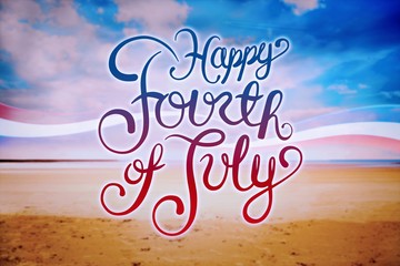 Composite image of independence day graphic