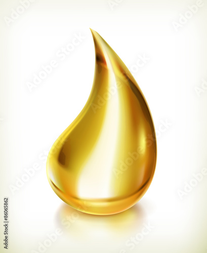 Oil drop, vector icon