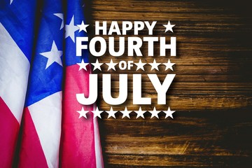 Composite image of happy fourth of july