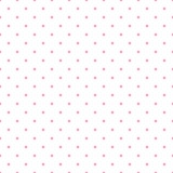 Tile vector pattern with pink polka dots on white background