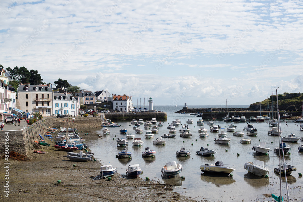 view of a little port of a brittany island