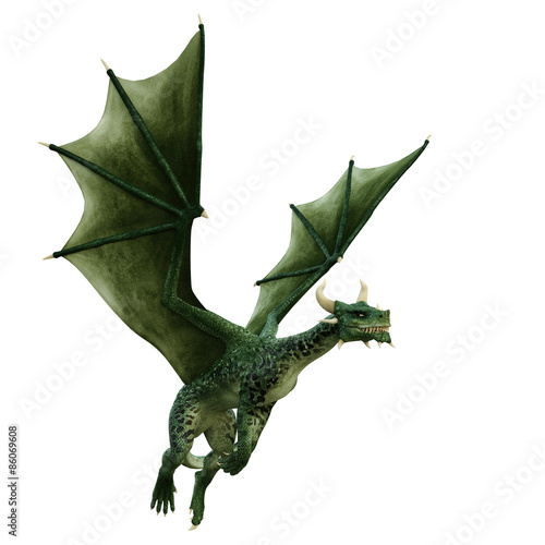 dragon simply flying