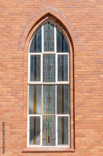 Window at the Dutch Reformed Church in Boshof