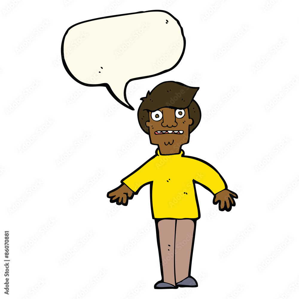 cartoon shocked man with speech bubble cartoon shocked man with speech bubble