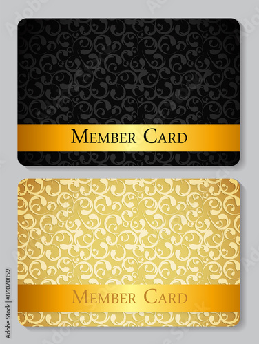VIP Members Card Vector Illustration