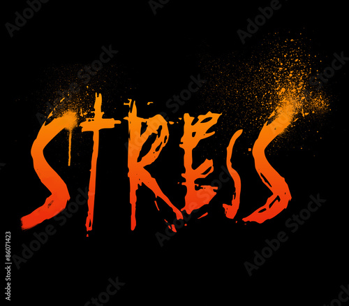 Принти на полотні Stress
