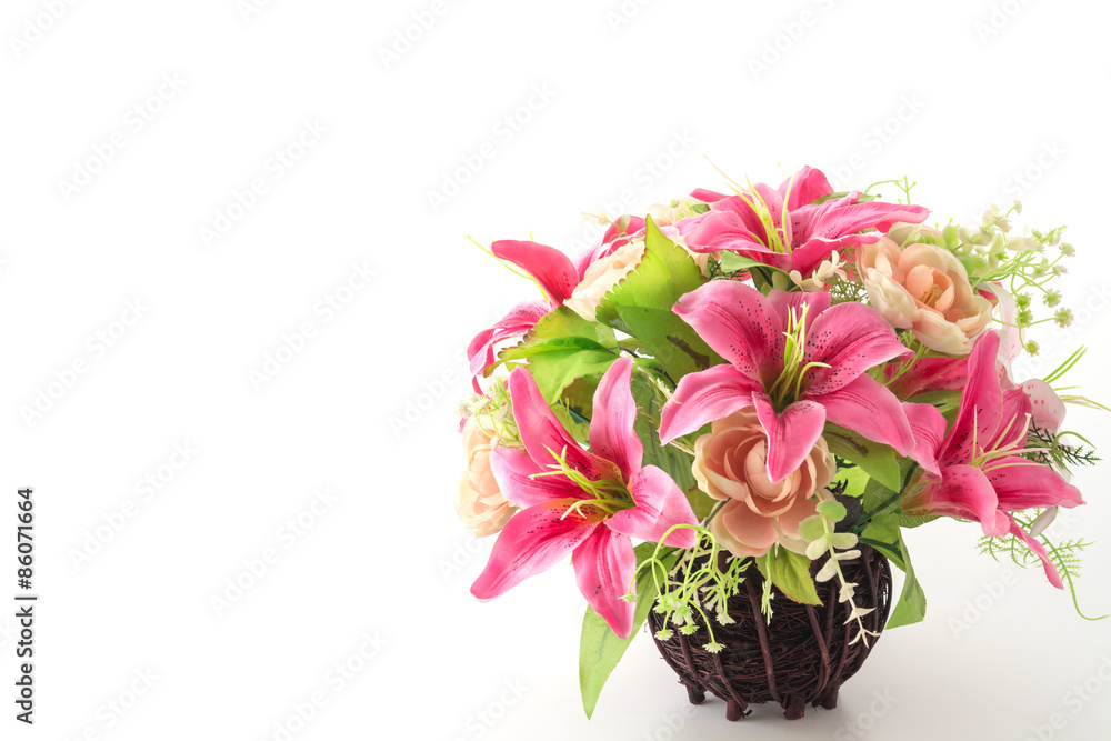 bouquet flowers isolated on white background bouquet flowers isolated on white background