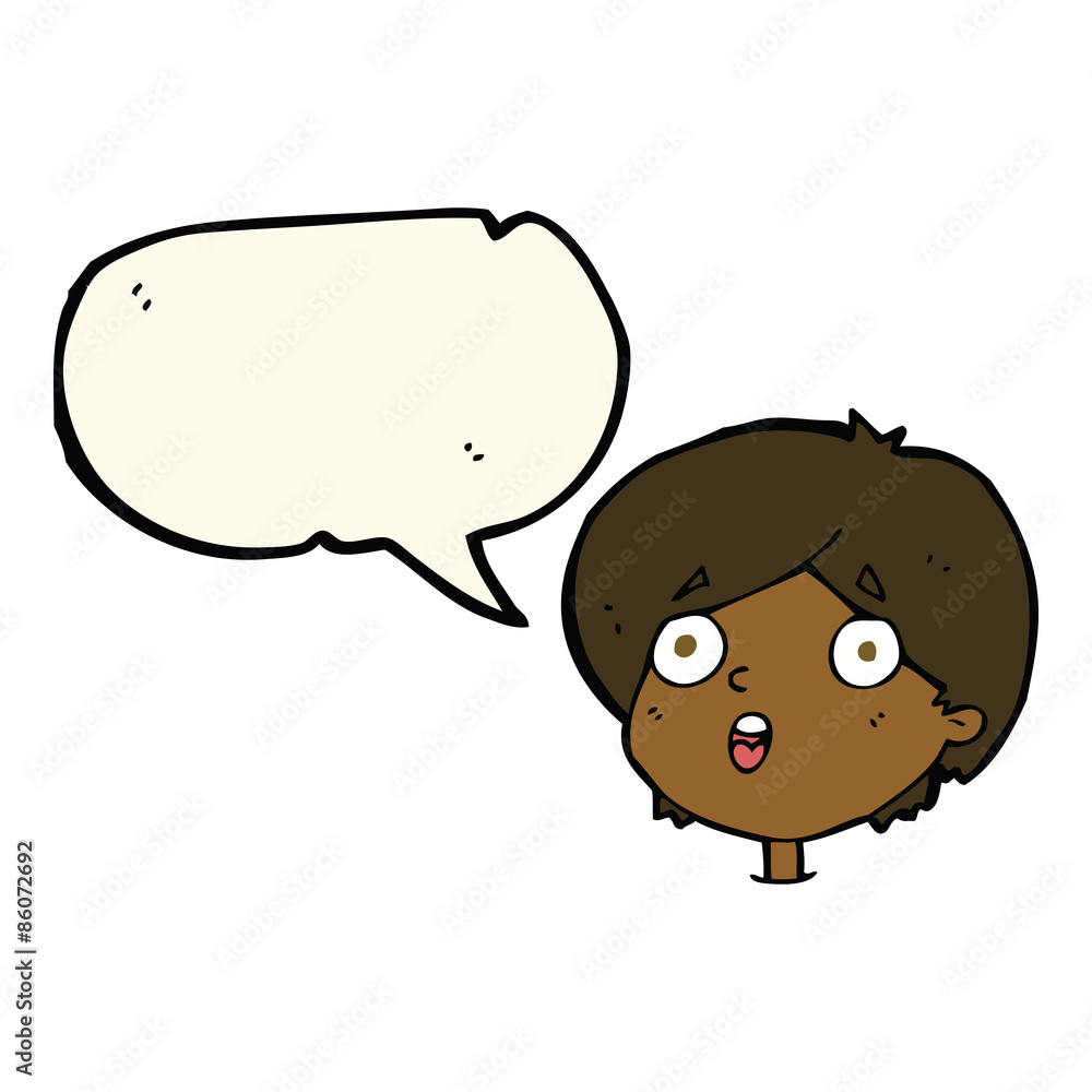 cartoon amazed expression with speech bubble cartoon amazed expression with speech bubble