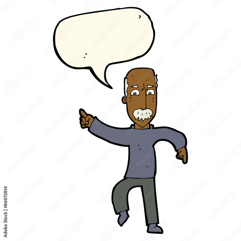 cartoon angry old man with speech bubble cartoon angry old man with speech bubble