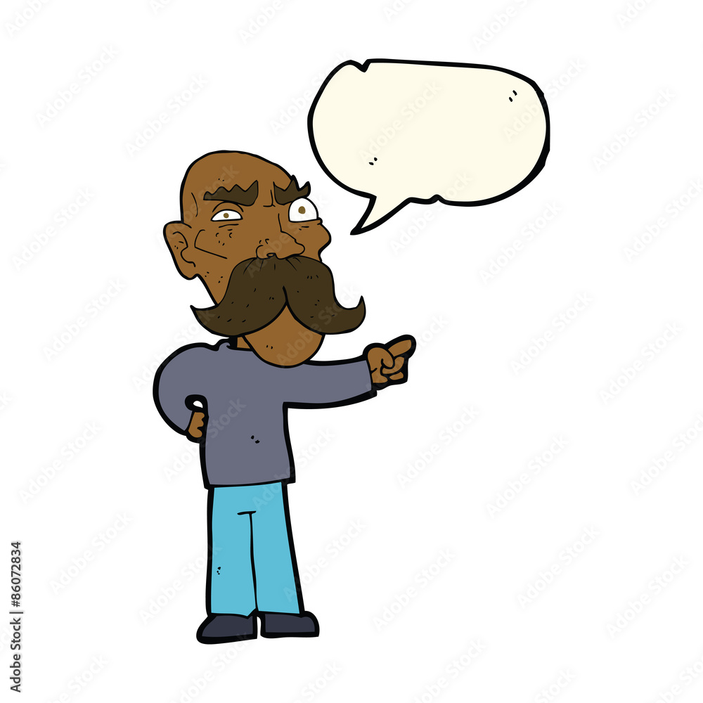 cartoon annoyed old man pointing with speech bubble cartoon annoyed old man pointing with speech bubble