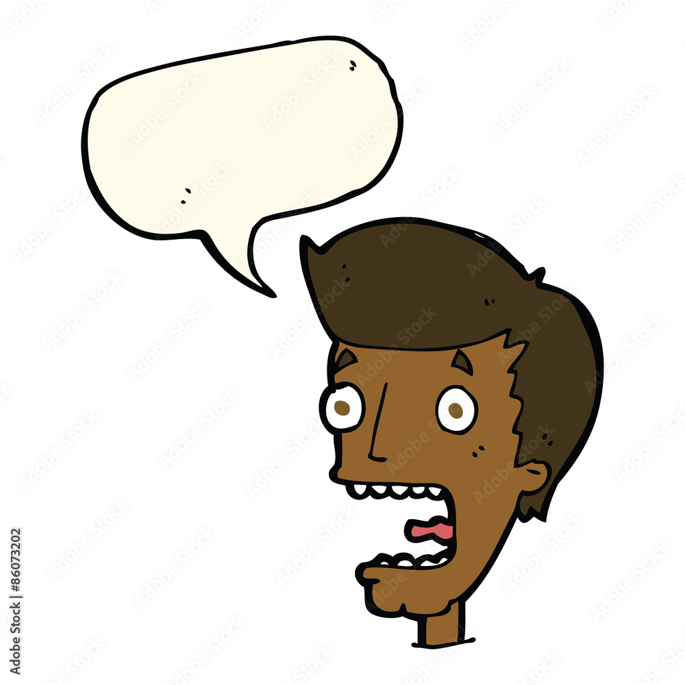 cartoon terrified man with speech bubble cartoon terrified man with speech bubble