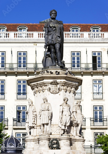 The monument of the greatest national portugues poet Luis de Camoes, Lisbon, Portugal