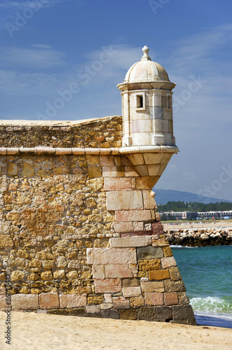 Medieval tower from Fortaleza da Ponta da Bandeira at Lagos