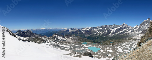 Panorama della Valtournenche, Cervino, Cime Bianche Laghi, Dent d'Herens e Grand Tournalin
