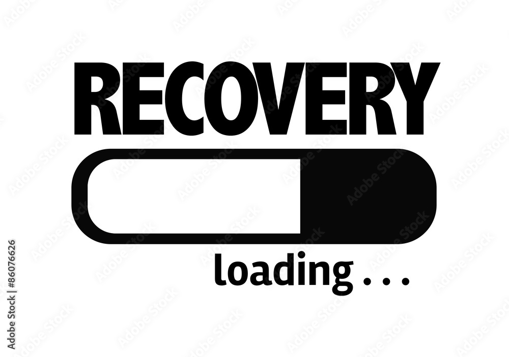 Plakat Progress Bar Loading with the text: Recovery