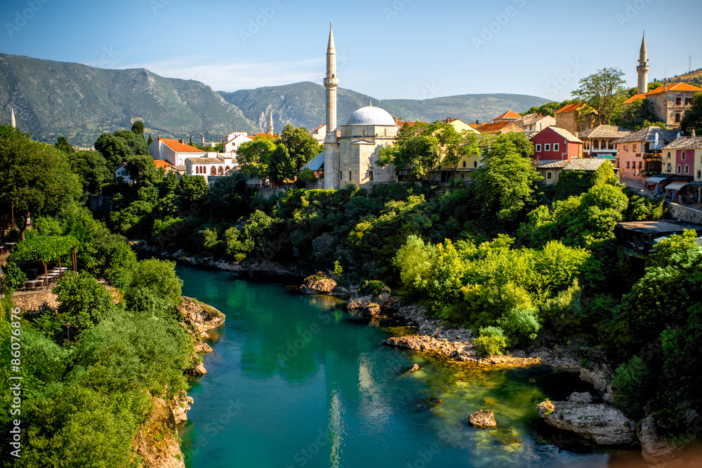 Obraz premium Mostar city