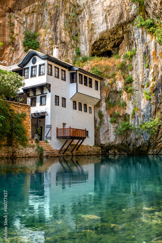 Beautiful house in Blagaj village on Buna spring photo