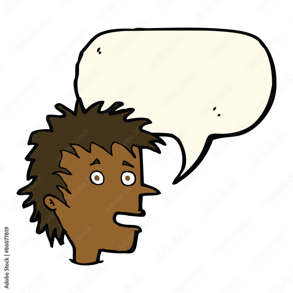 cartoon excited boy with speech bubble cartoon excited boy with speech bubble