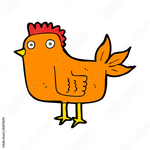 cartoon hen