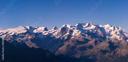 Panoramica sul massiccio del Monte Rosa