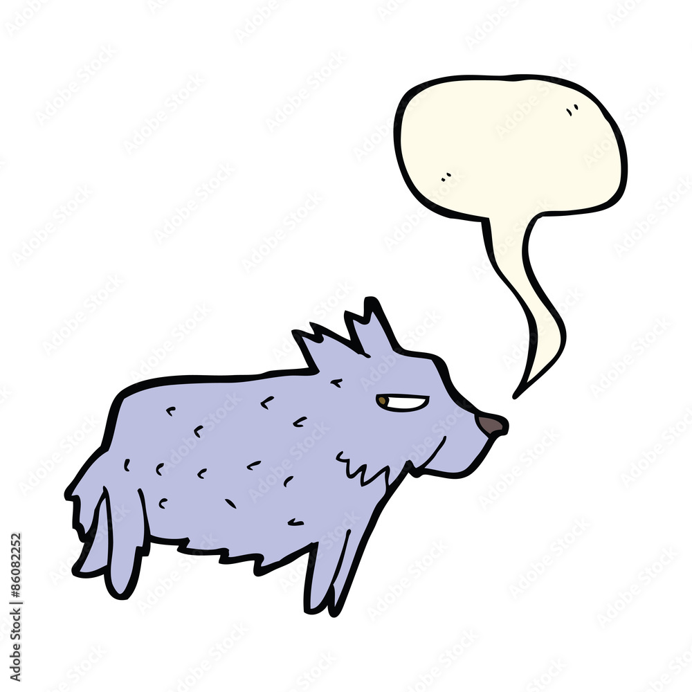 cartoon terrier with speech bubble cartoon terrier with speech bubble