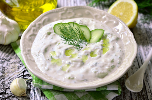 Tableau sur toile Tzatziki - traditional greek sauce.