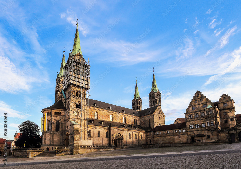 Bamberg Cathedral on a warm summer evening