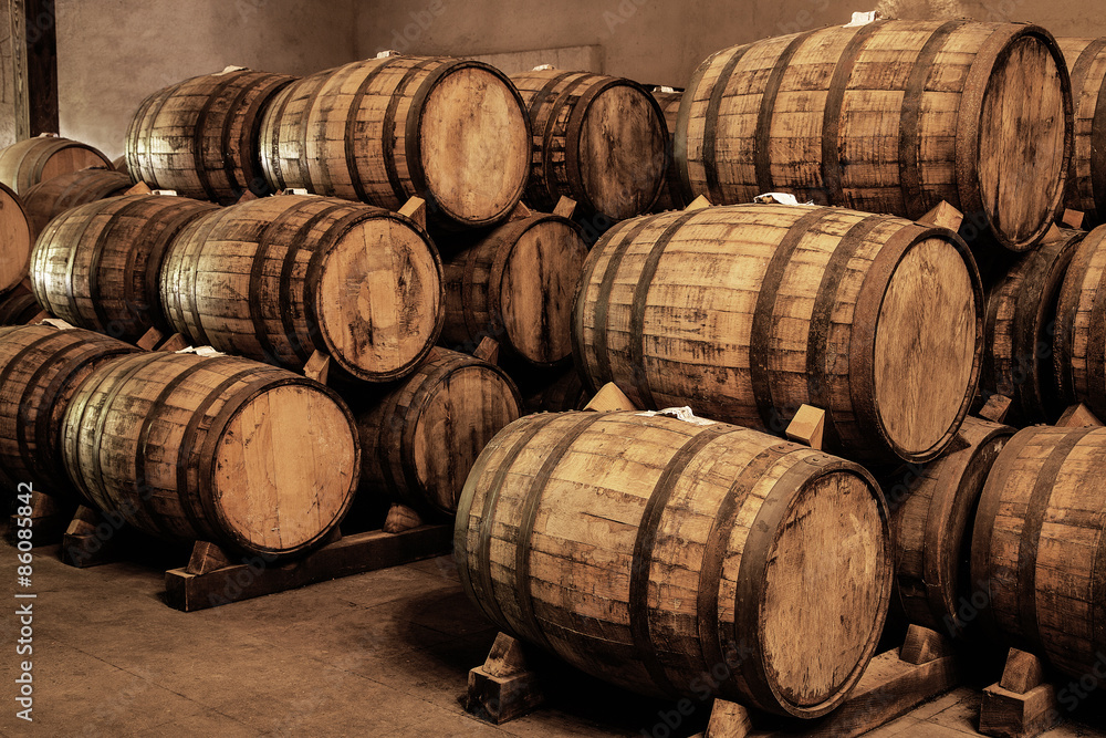 Wine barrels