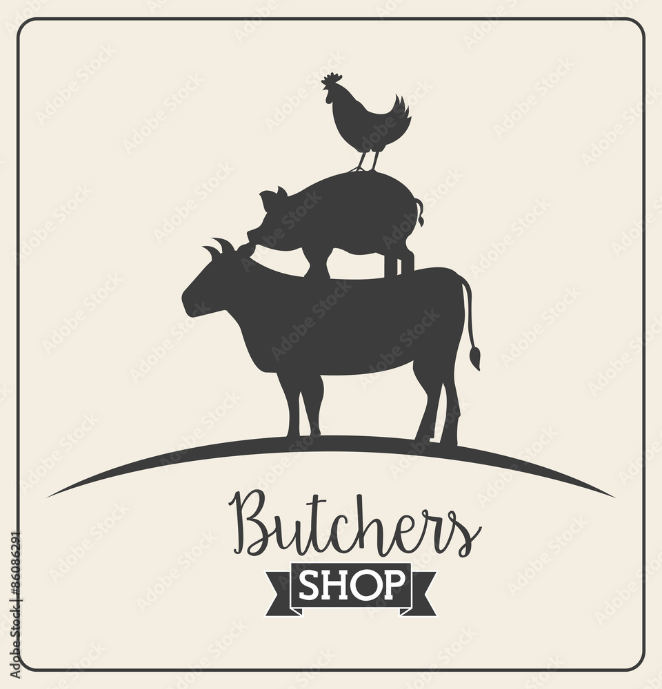 Obraz premium butcher concept