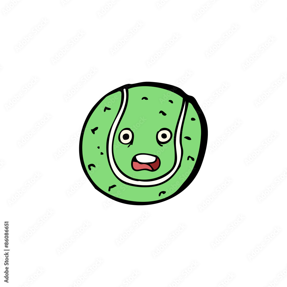 Fototapeta premium cartoon tennis ball