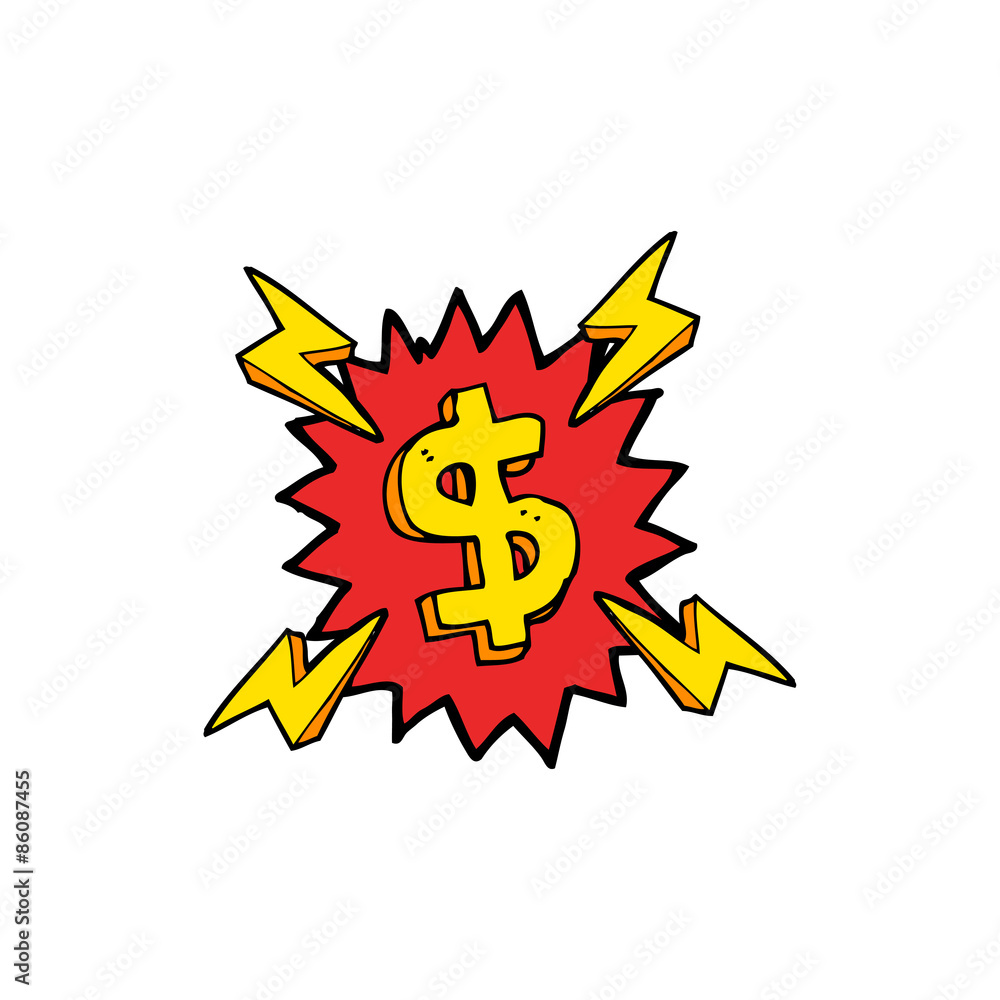 cartoon dollar symbol cartoon dollar symbol