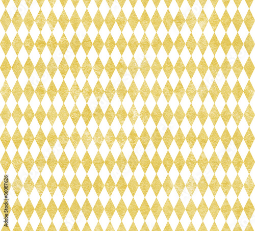 Gold and White Harlequin Background
