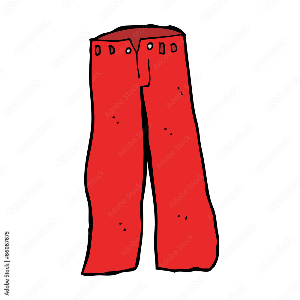 cartoon red pants Stock Vector | Adobe Stock