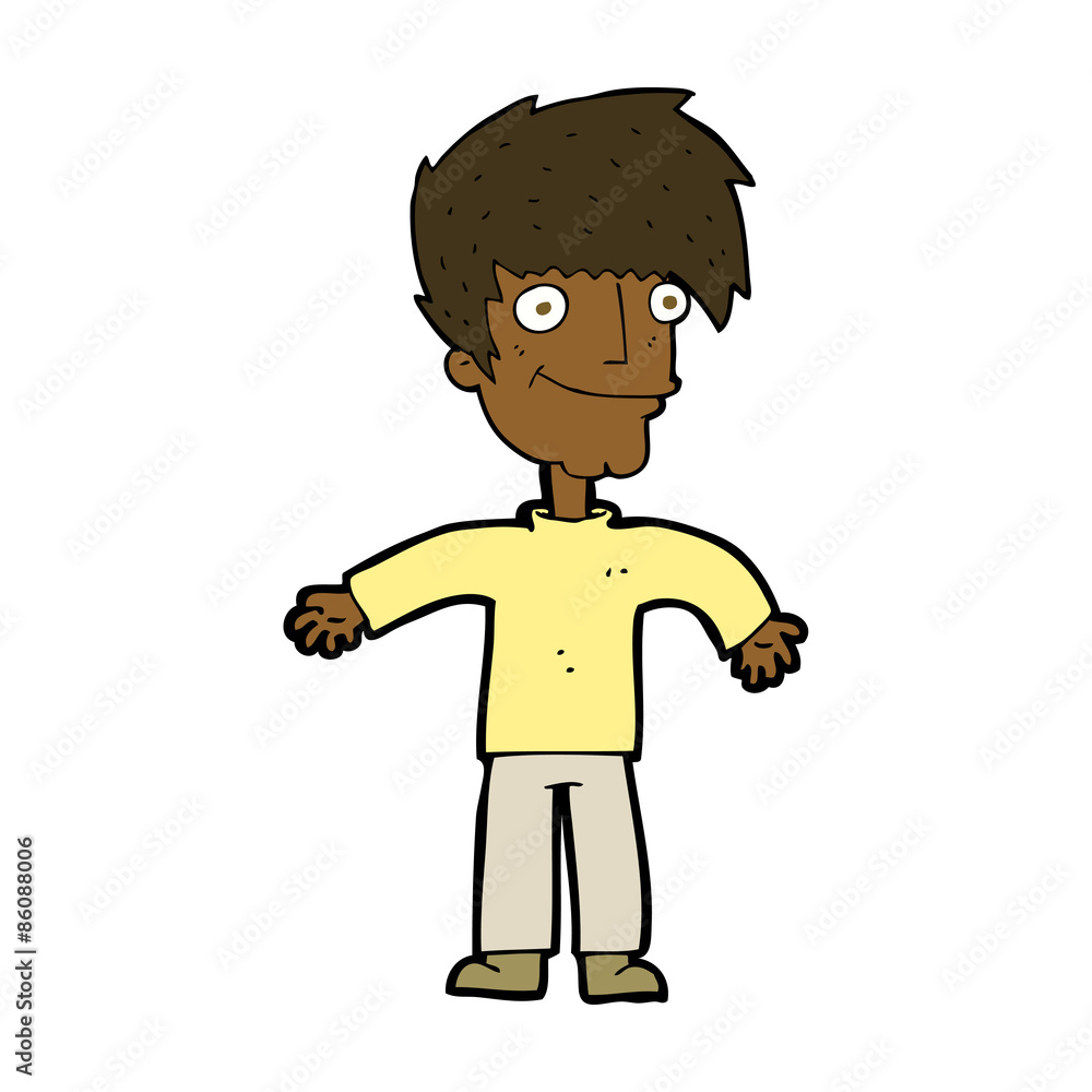 cartoon happy man cartoon happy man
