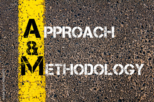 Business Acronym AM as Approach and Methodology photo