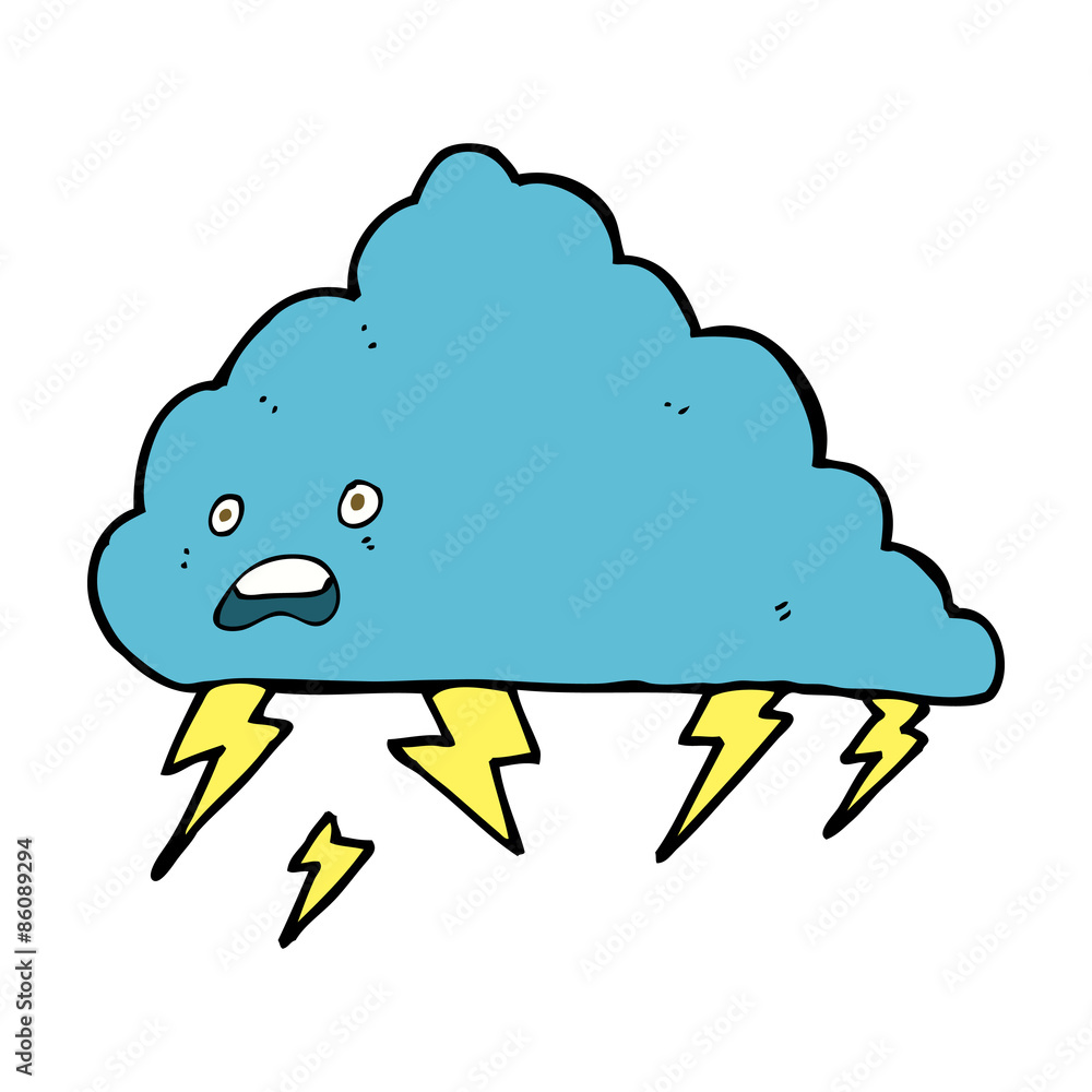 cartoon thundercloud cartoon thundercloud