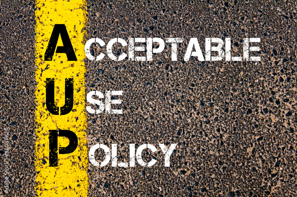 Business Acronym AUP as Acceptable Use Policy