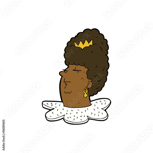 cartoon queen's head