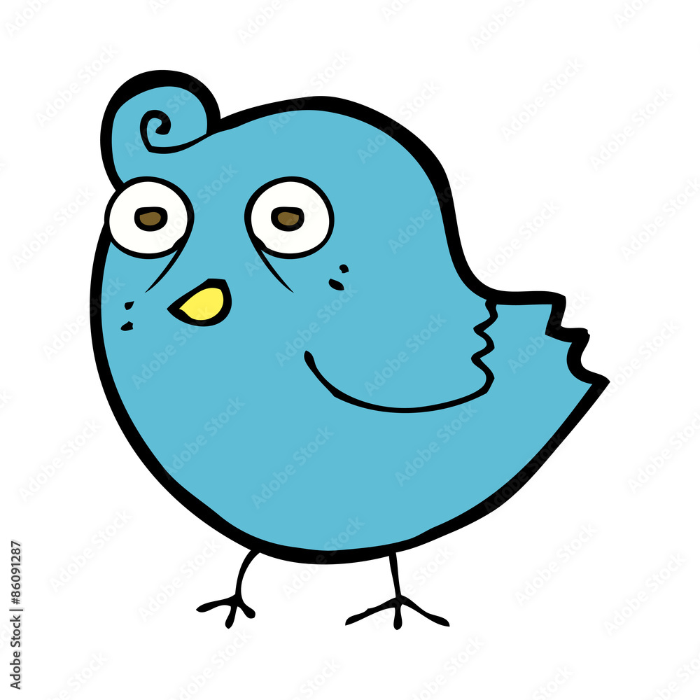 Obraz premium funny cartoon bird