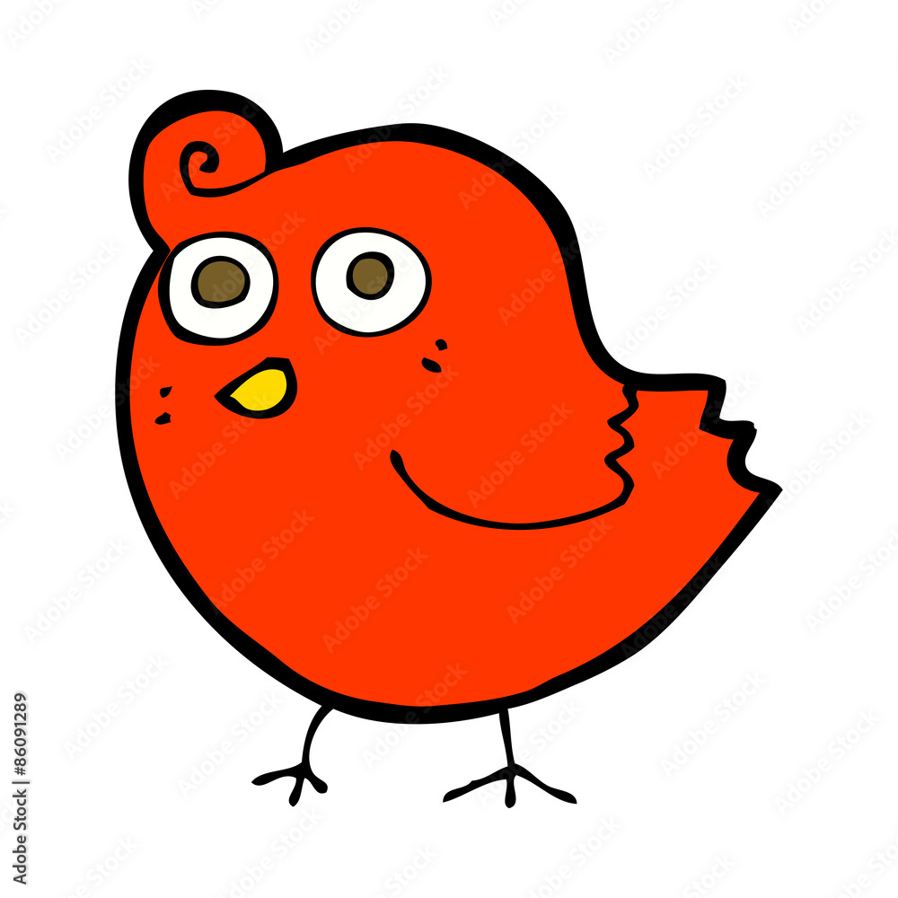 Obraz premium funny cartoon bird