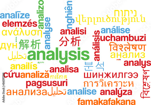 Analysis multilanguage wordcloud background concept