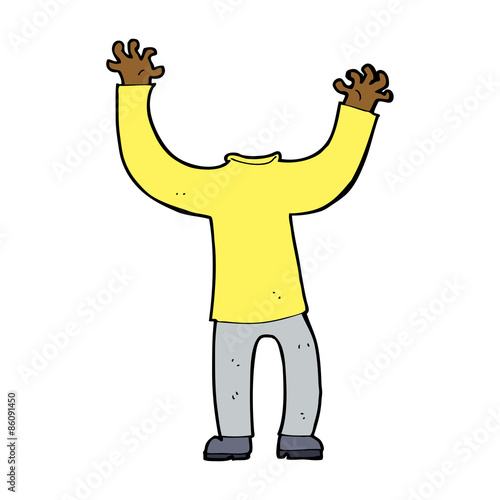 cartoon headless body