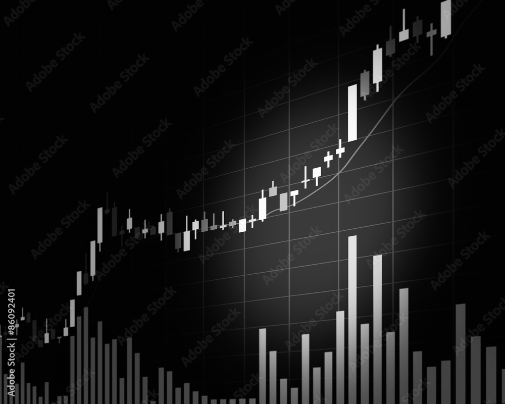 Candle stick graph chart of stock market investment trading Candle stick graph chart of stock market investment trading