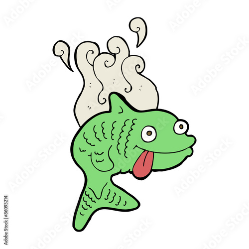 cartoon smelly fish