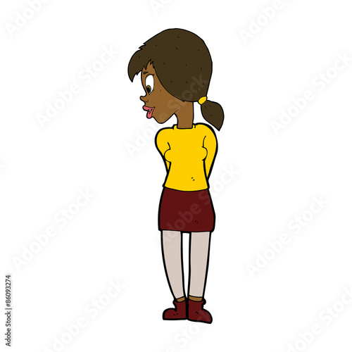 cartoon pretty girl