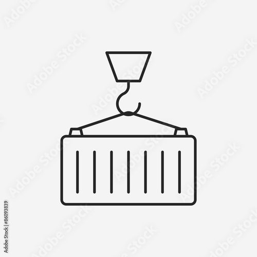 logistics freight line icon