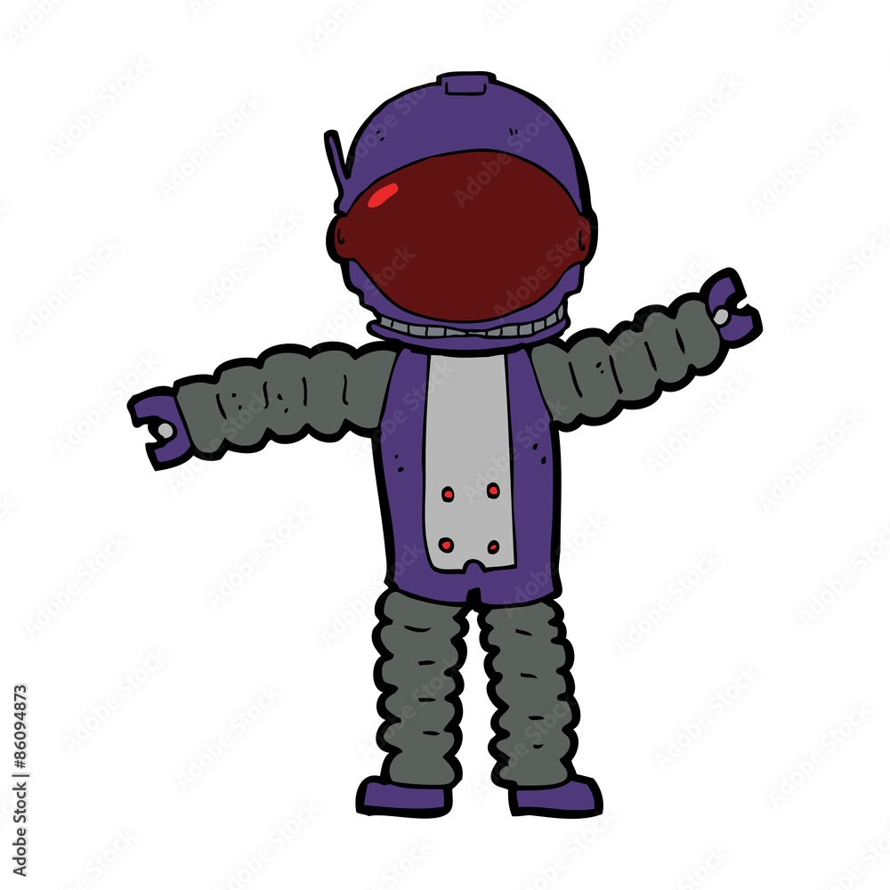 Obraz premium cartoon astronaut