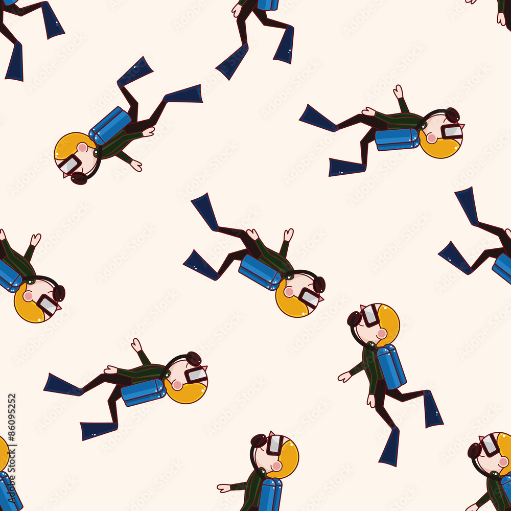diver , cartoon sticker icon diver , cartoon sticker icon