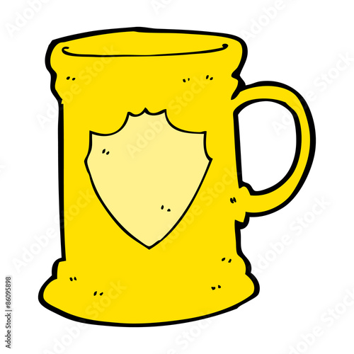 cartoon old tankard