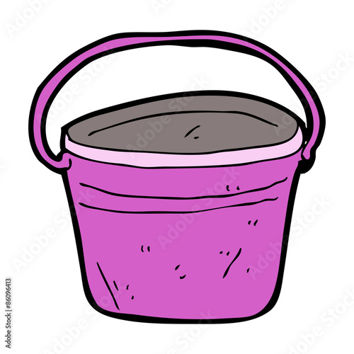 cartoon metal bucket